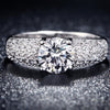 White Gold Filled Rings For Women Wedding Jewelry, Bijoux zirconia vintage Accessories Engagement Bague Bijouterie